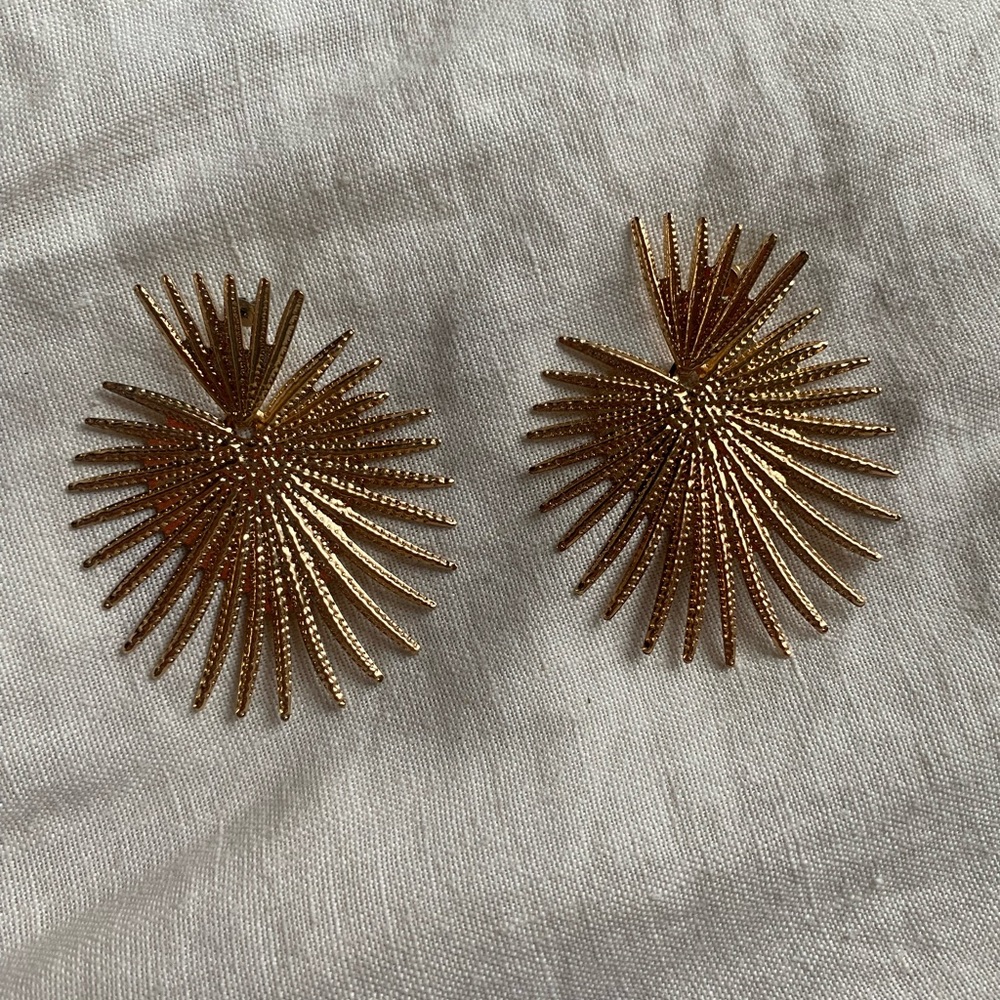 Gold Statement Earrings